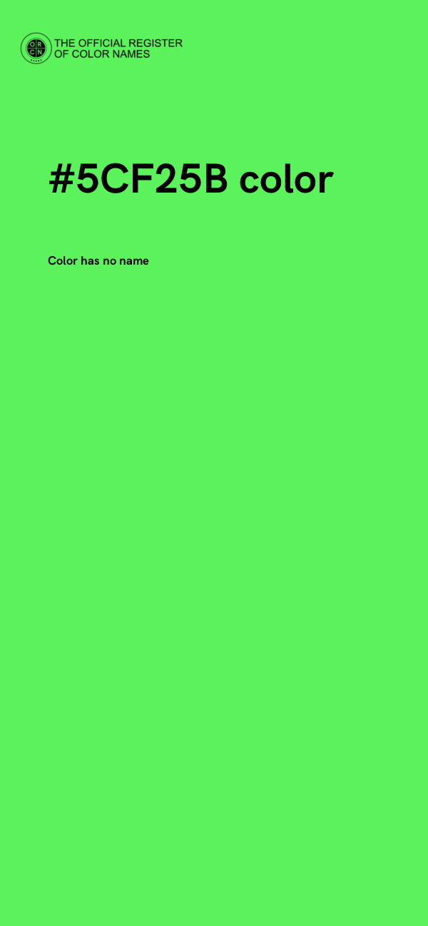 #5CF25B color image