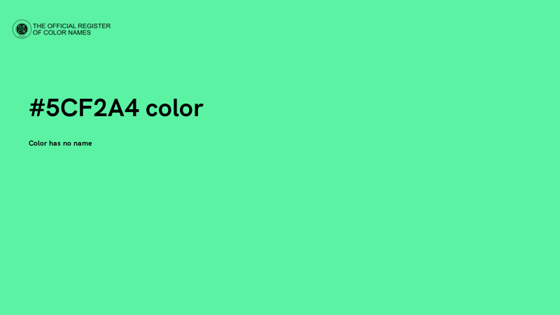 #5CF2A4 color image