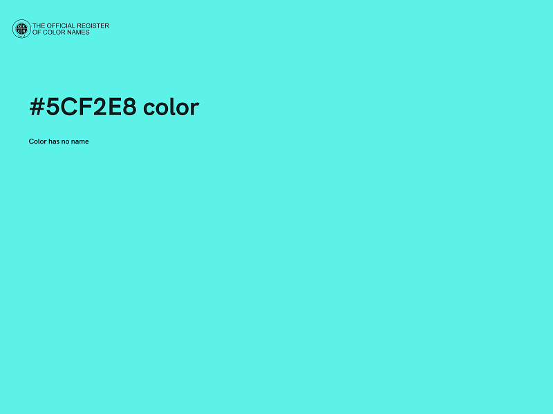 #5CF2E8 color image