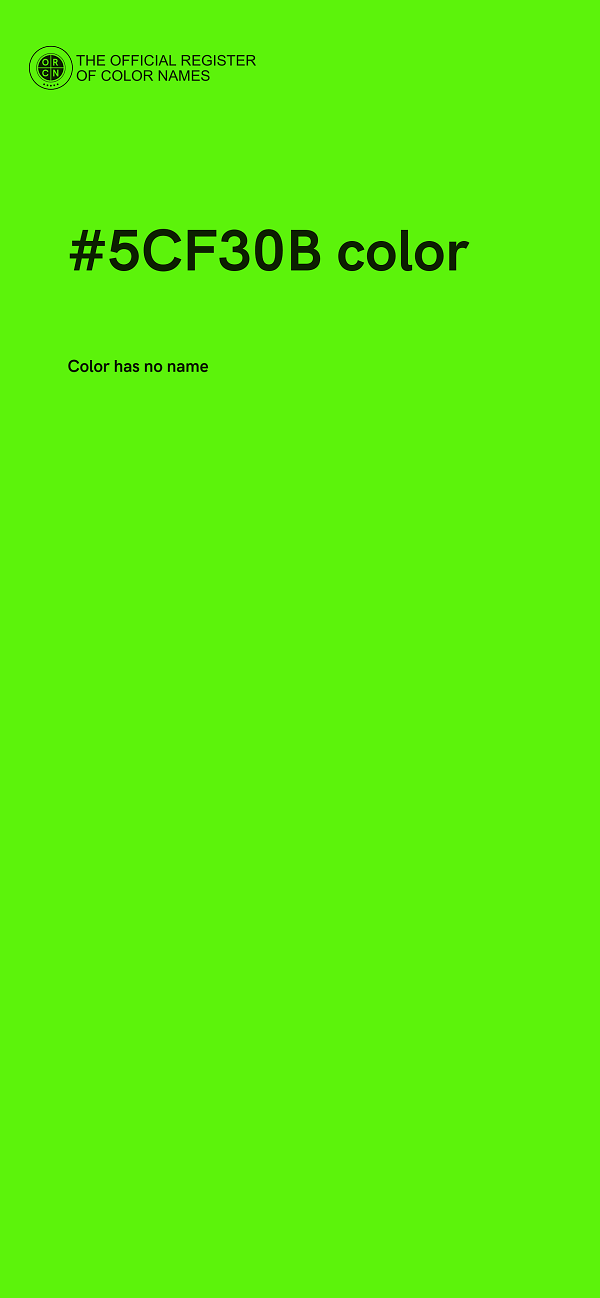 #5CF30B color image