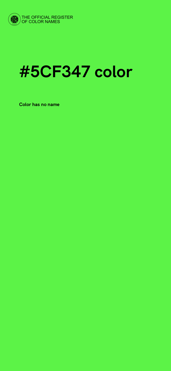 #5CF347 color image