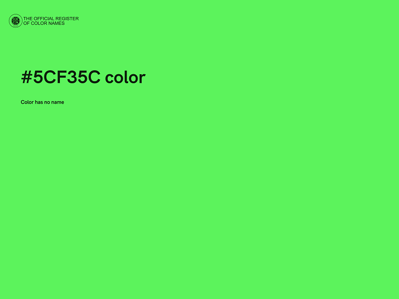 #5CF35C color image