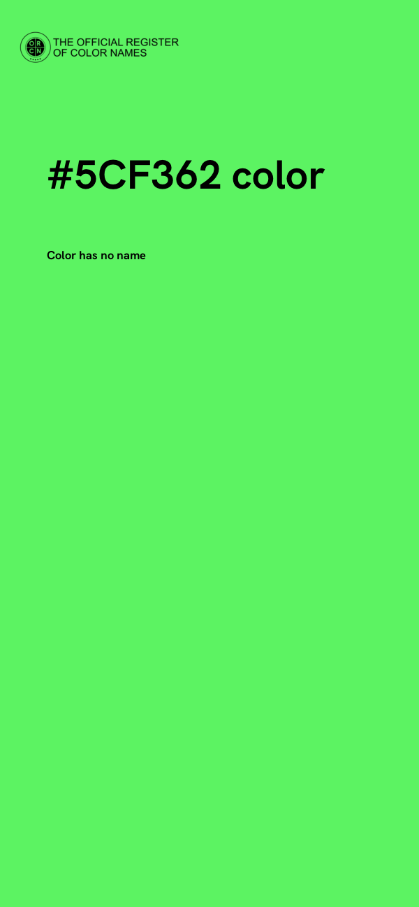 #5CF362 color image