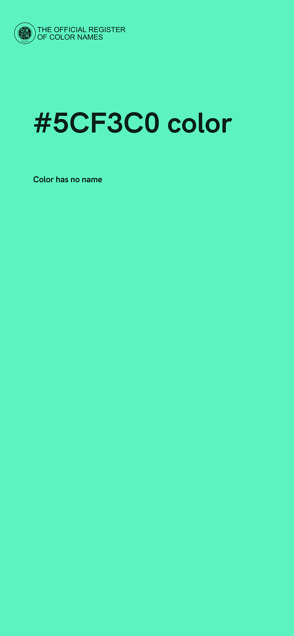 #5CF3C0 color image