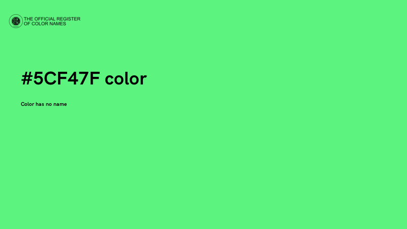 #5CF47F color image