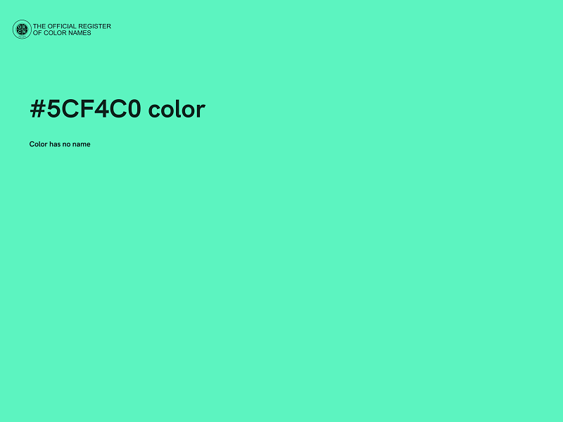 #5CF4C0 color image