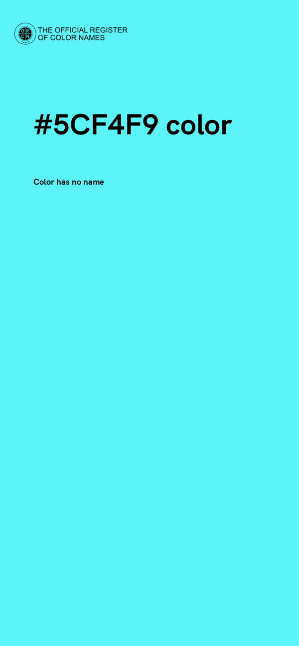 #5CF4F9 color image