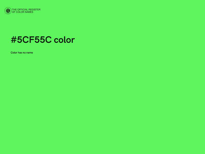 #5CF55C color image