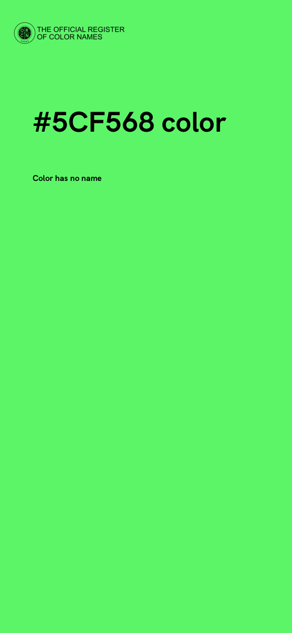 #5CF568 color image