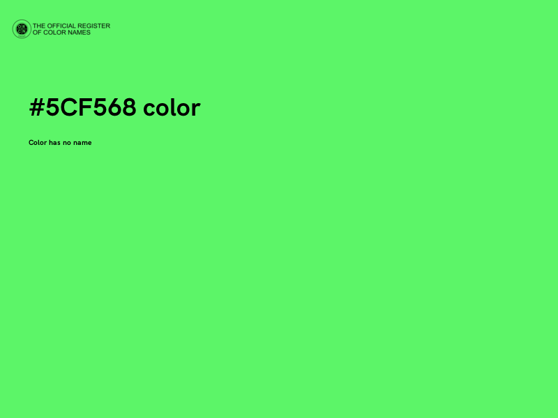#5CF568 color image