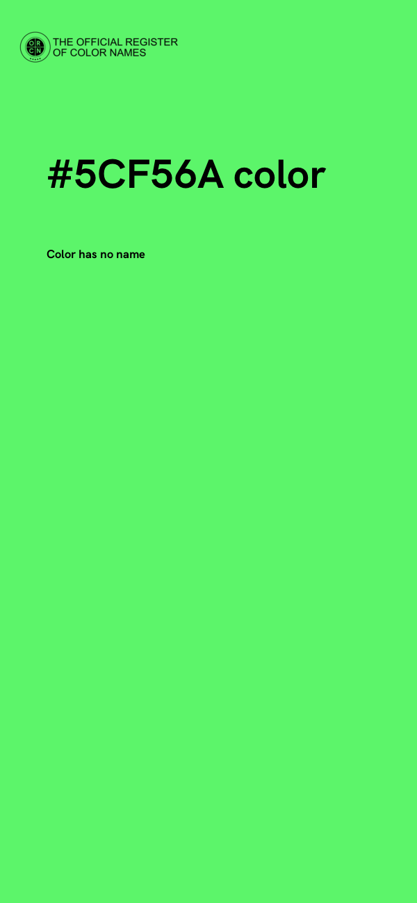 #5CF56A color image