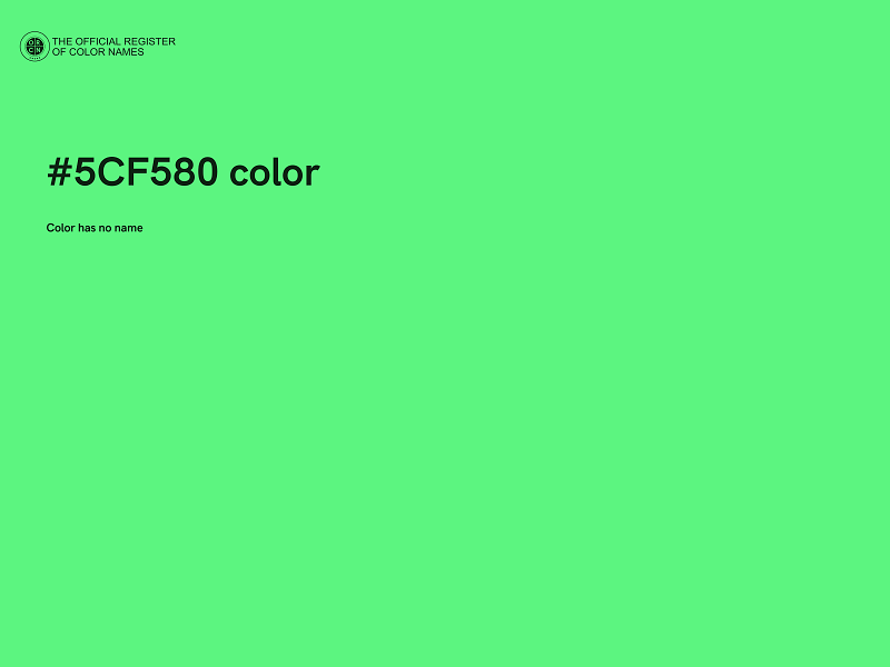 #5CF580 color image