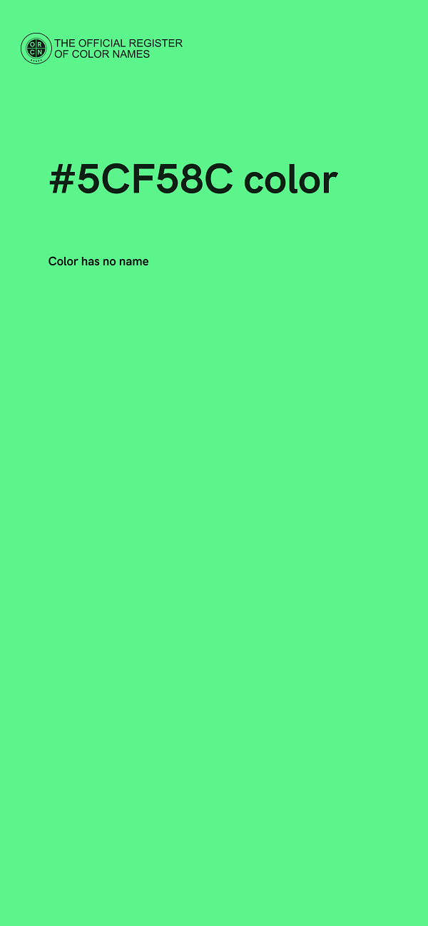 #5CF58C color image