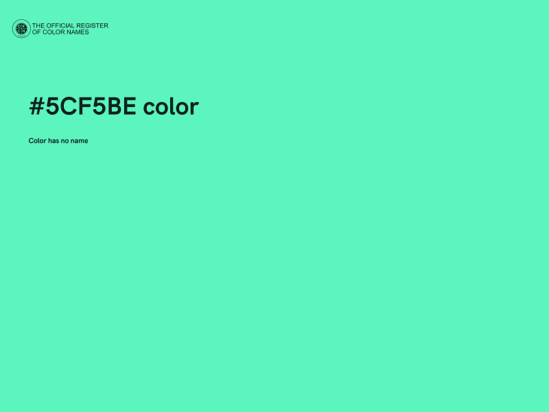 #5CF5BE color image