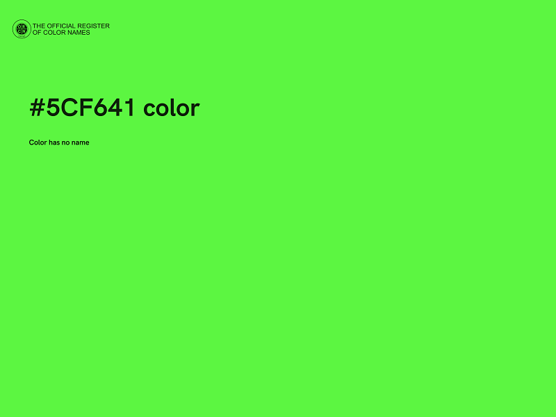 #5CF641 color image