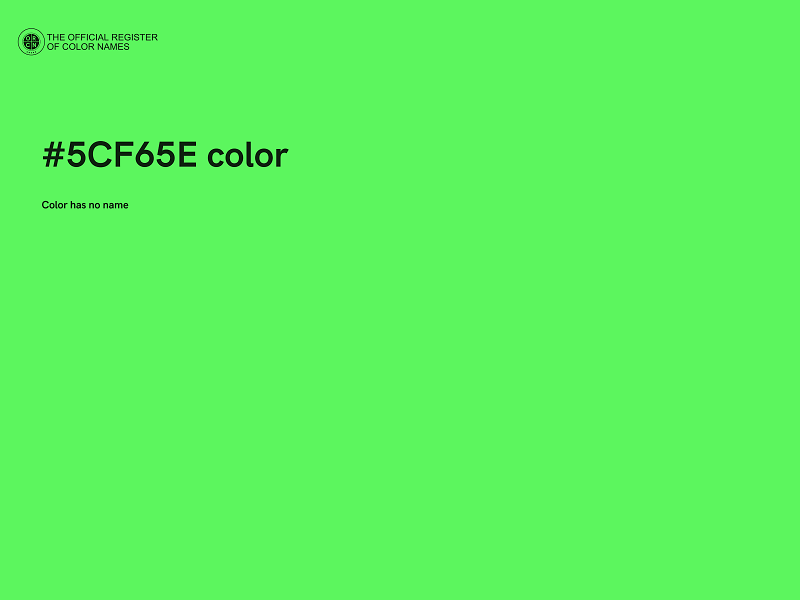 #5CF65E color image