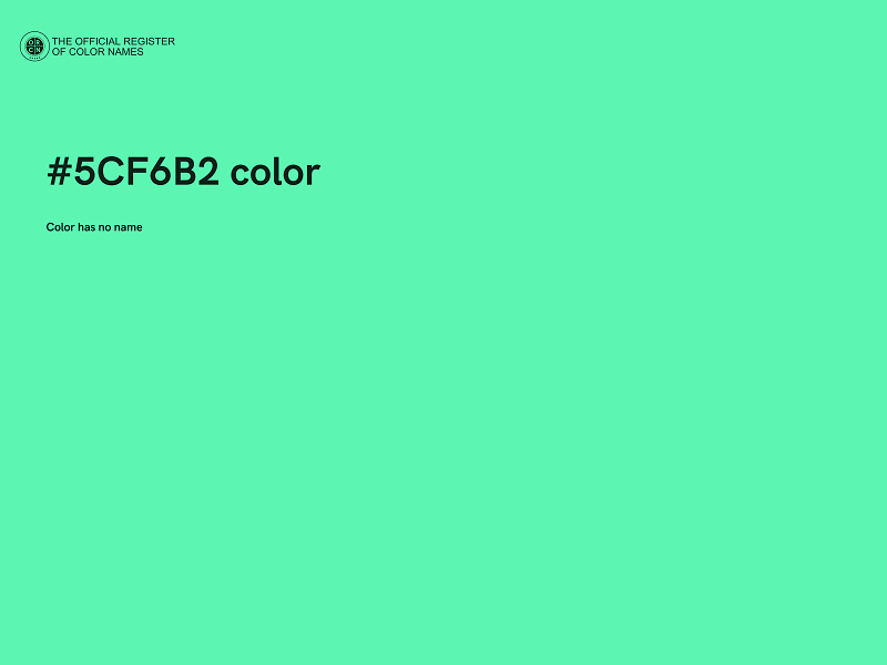 #5CF6B2 color image