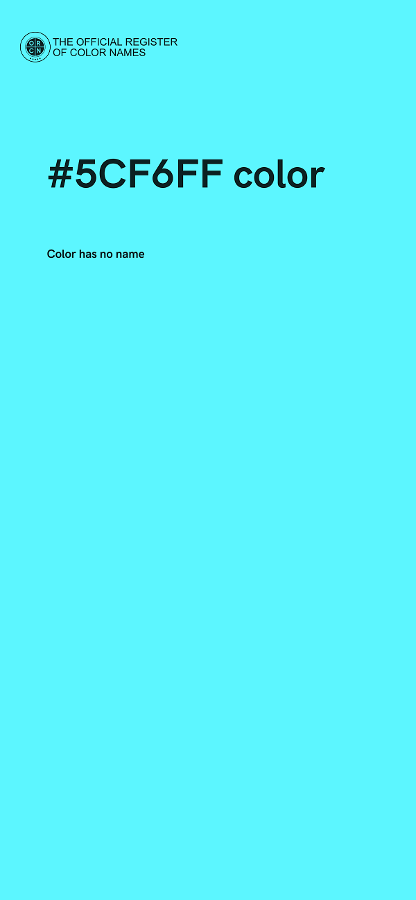 #5CF6FF color image