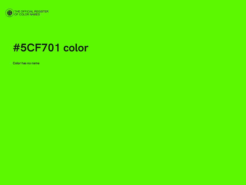 #5CF701 color image