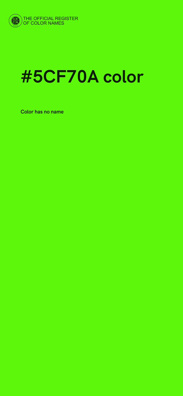 #5CF70A color image