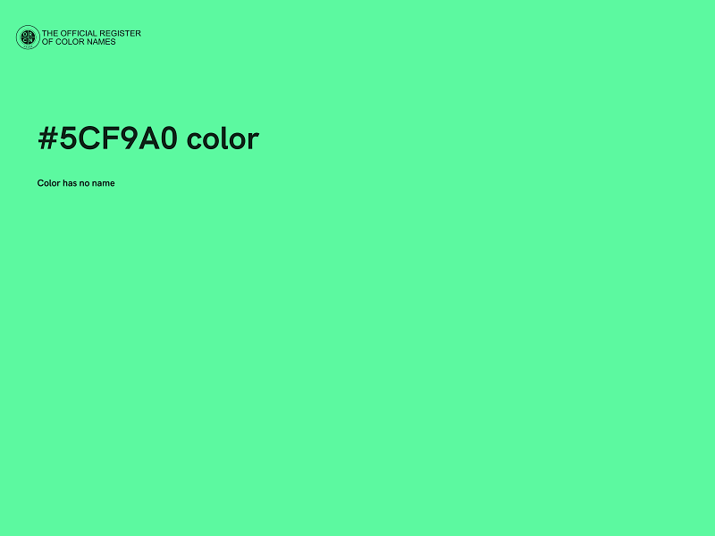 #5CF9A0 color image