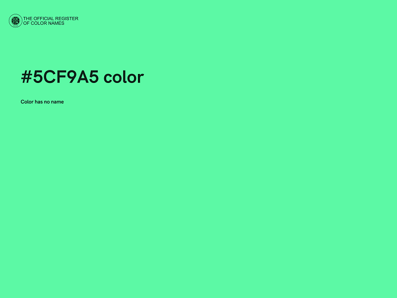 #5CF9A5 color image