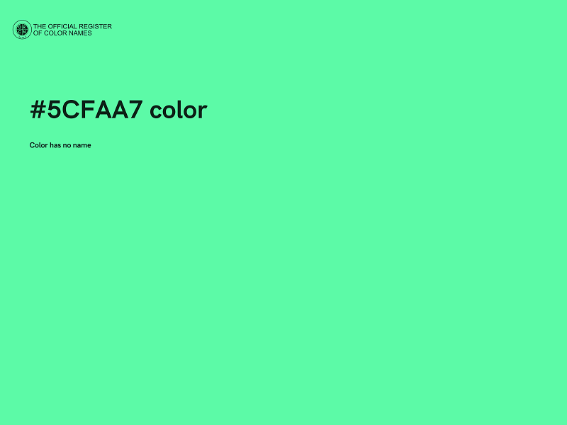 #5CFAA7 color image