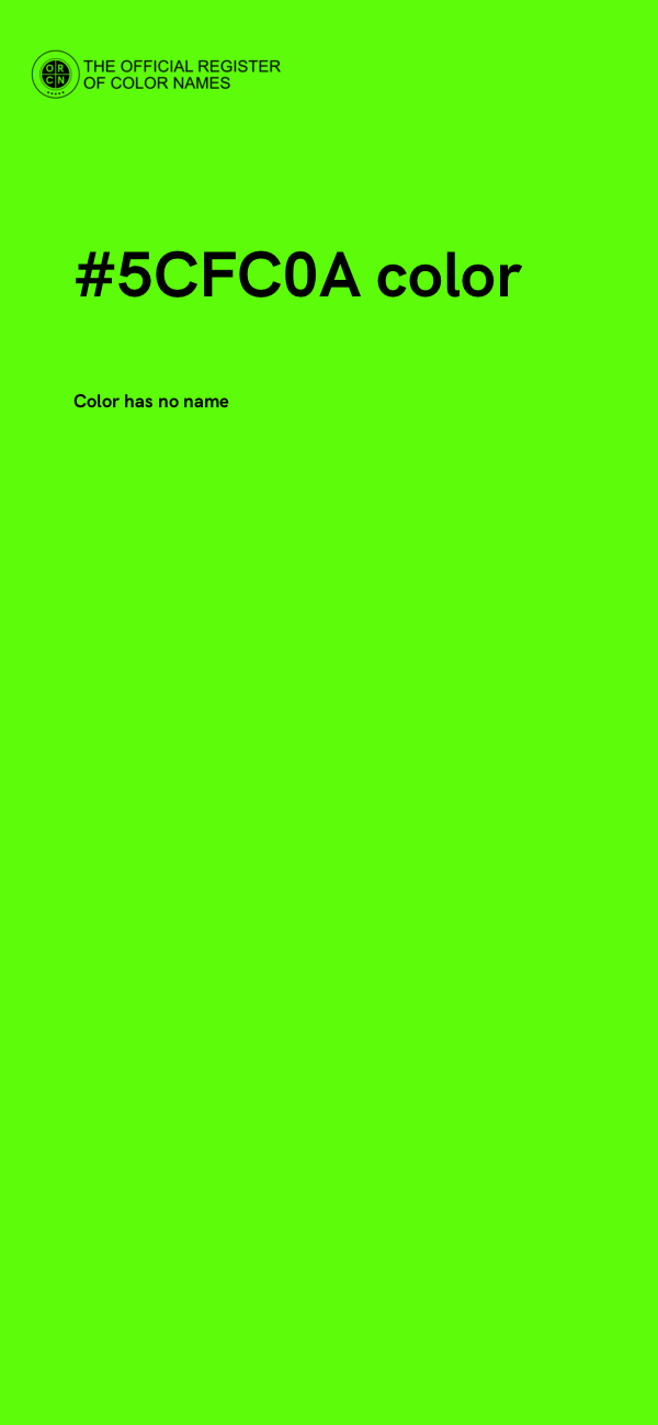 #5CFC0A color image