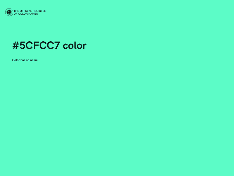 #5CFCC7 color image