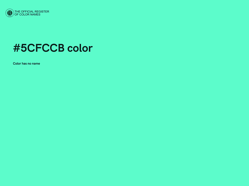 #5CFCCB color image