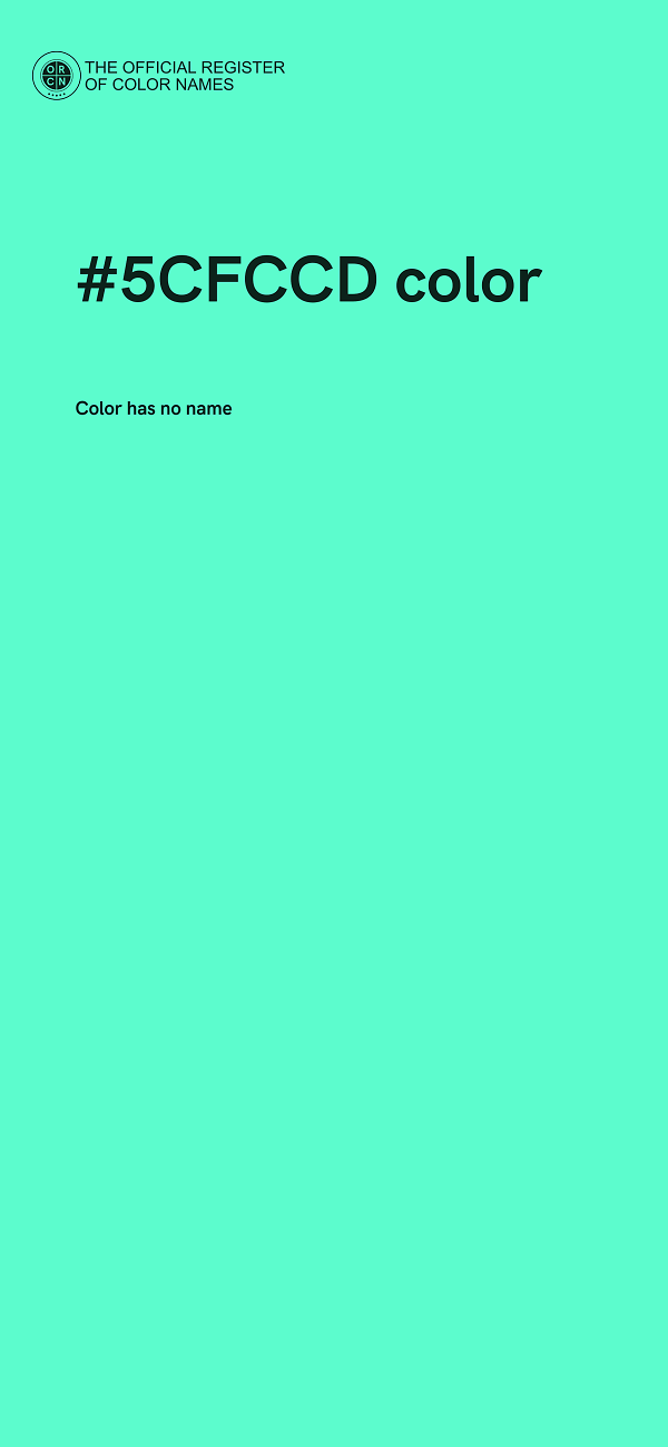 #5CFCCD color image