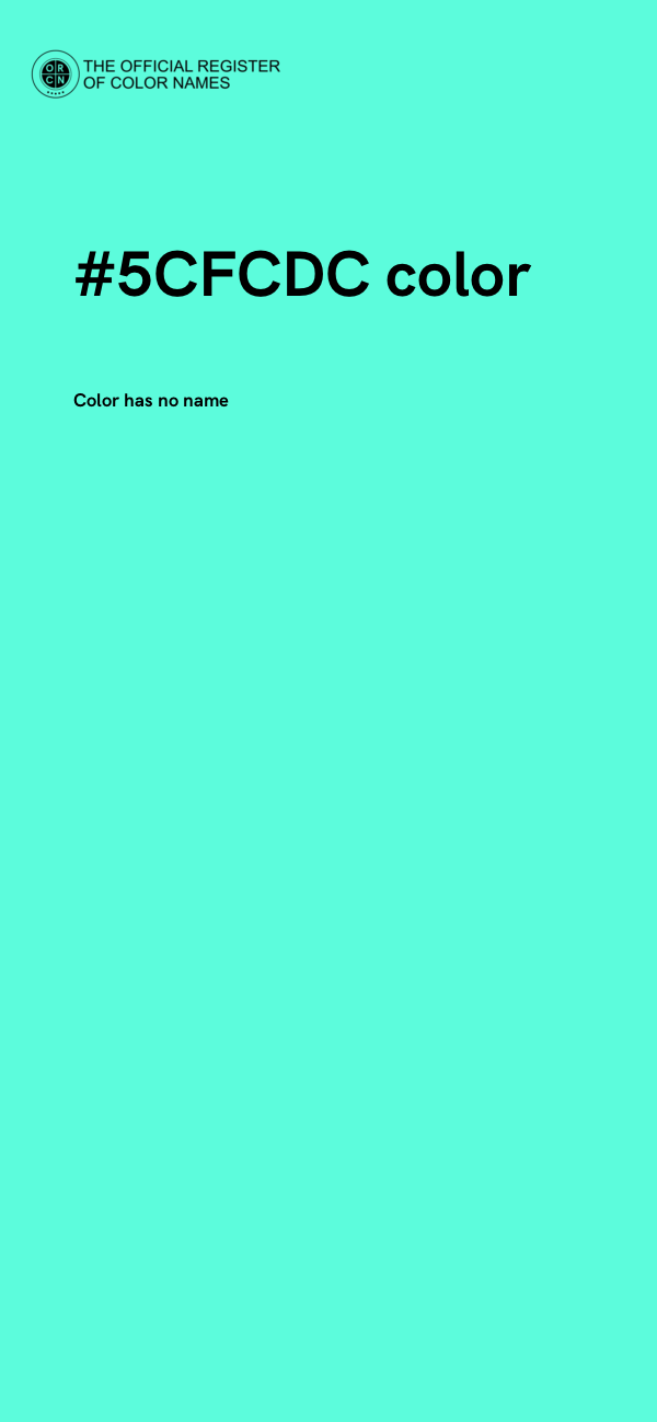 #5CFCDC color image