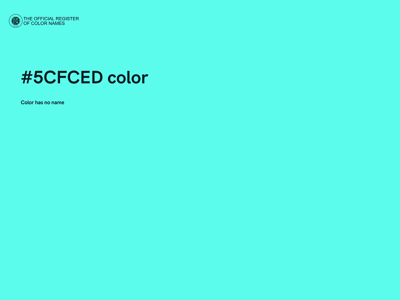 #5CFCED color image