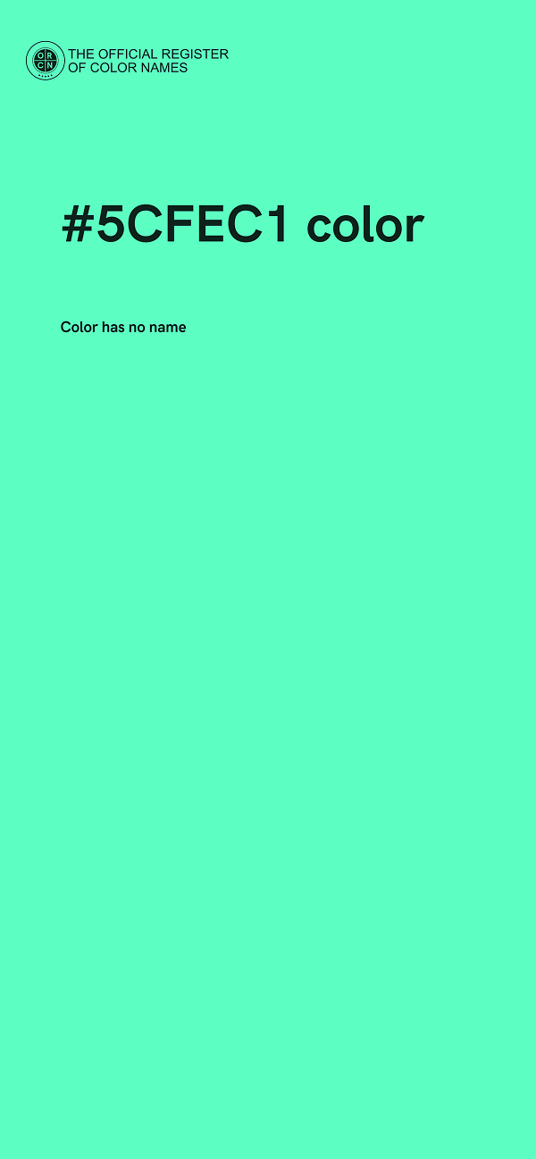 #5CFEC1 color image