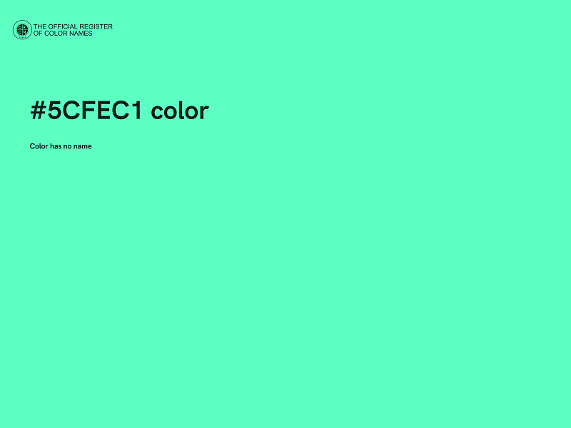 #5CFEC1 color image