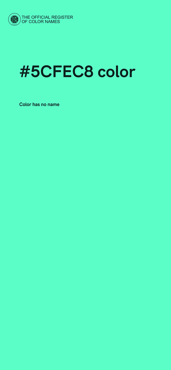 #5CFEC8 color image
