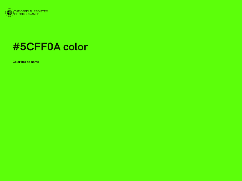 #5CFF0A color image