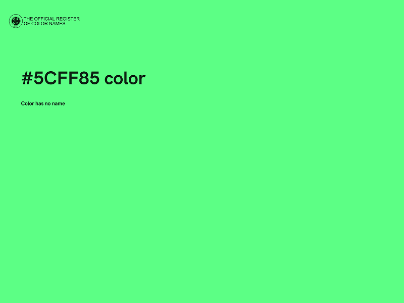 #5CFF85 color image