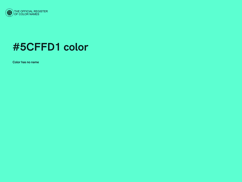 #5CFFD1 color image