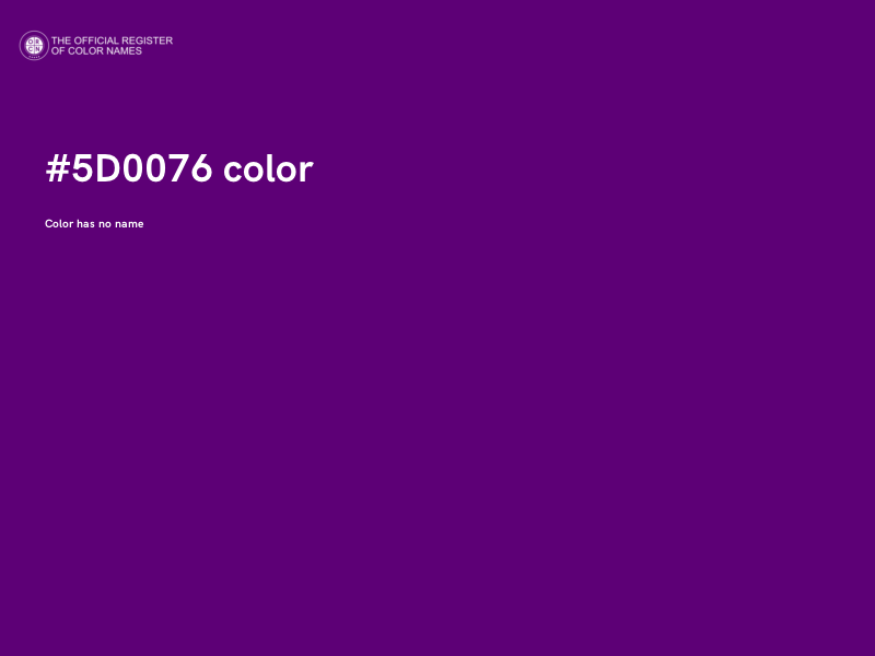 #5D0076 color image