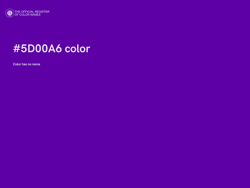 #5D00A6 color image