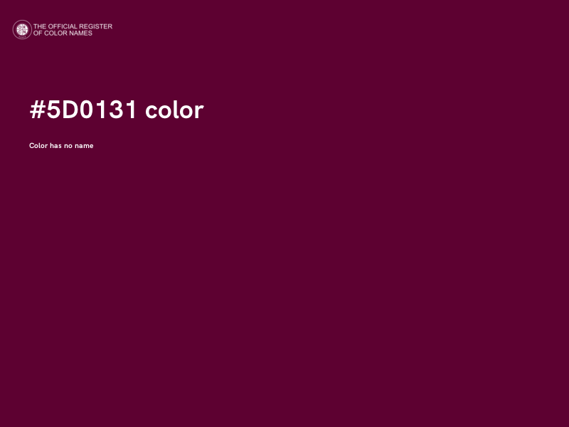 #5D0131 color image