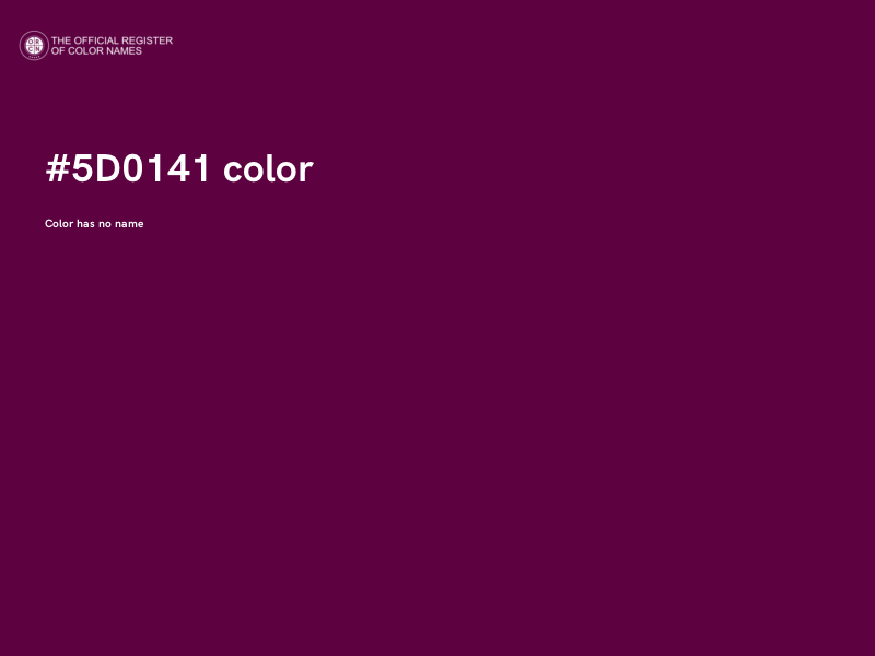 #5D0141 color image