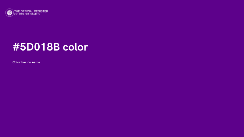 #5D018B color image