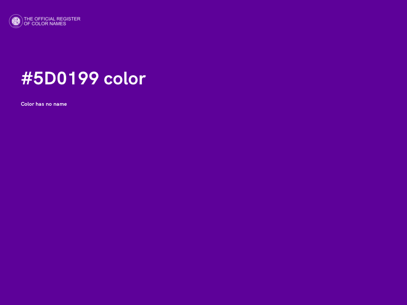 #5D0199 color image