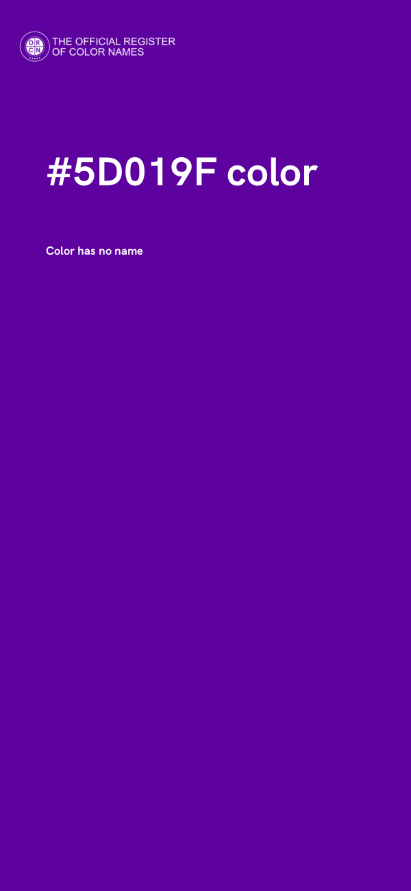 #5D019F color image