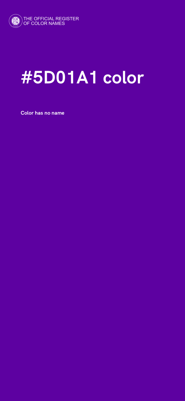 #5D01A1 color image