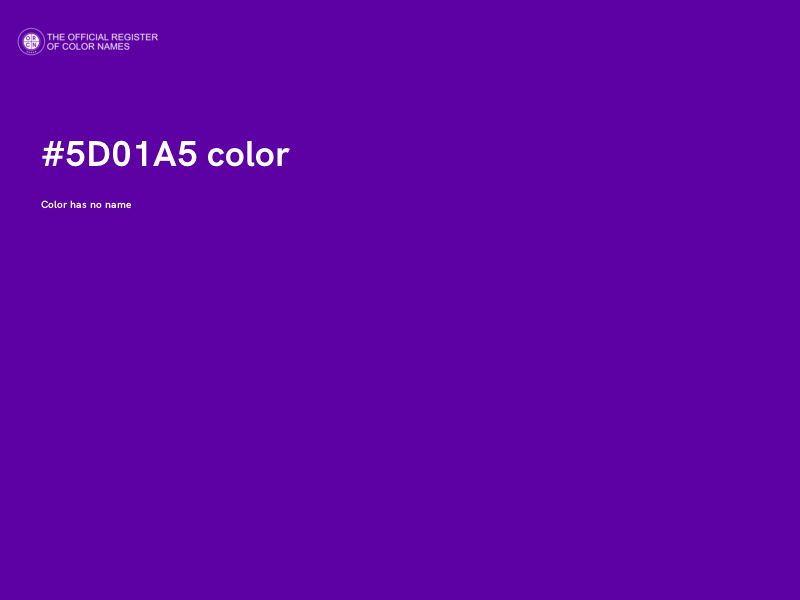 #5D01A5 color image