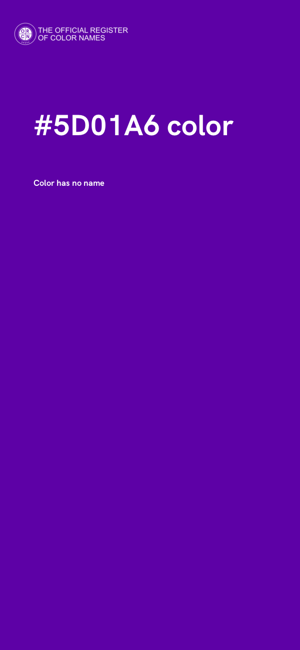 #5D01A6 color image