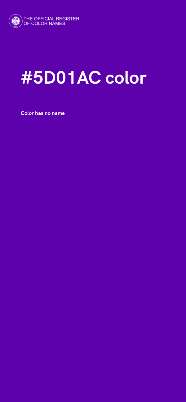 #5D01AC color image